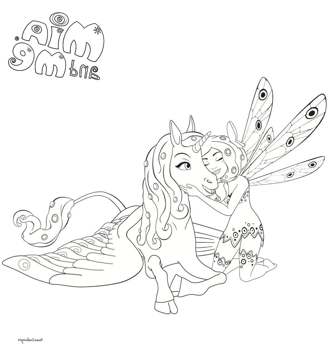 mia and me coloring pages sketch templates