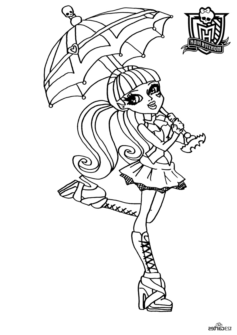 16 coloriages monster high