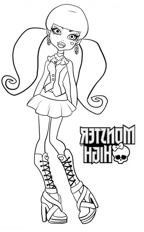 coloriage monster high draculaura