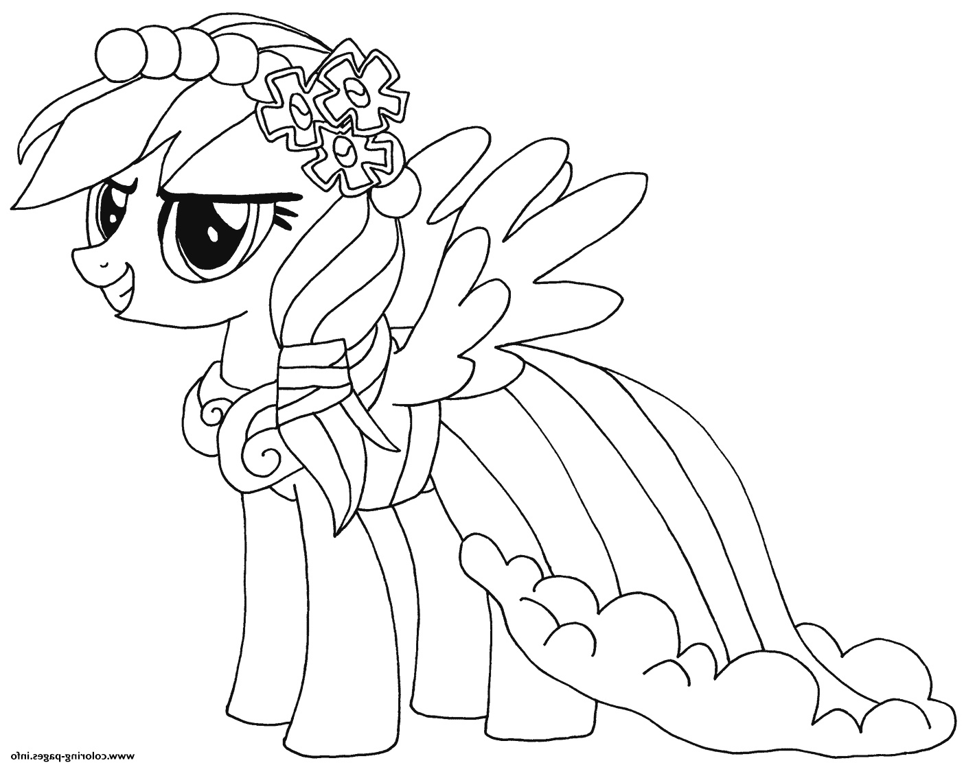 rainbow dash my little pony printable coloring pages book
