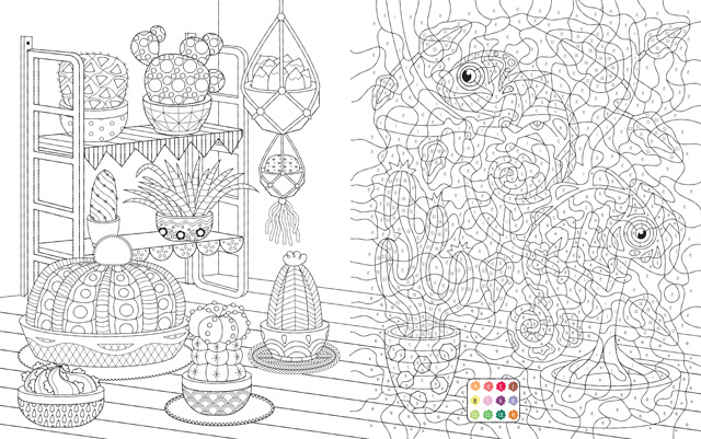 coloriage adulte mystere