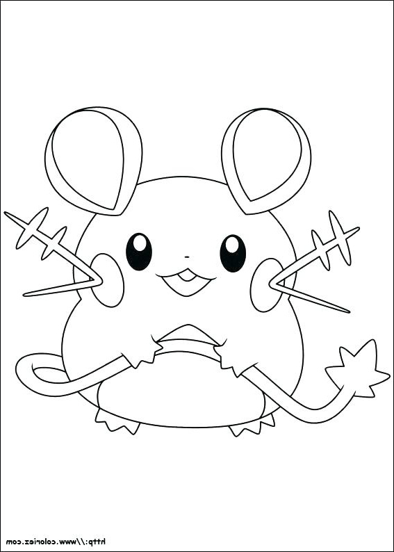 pokemon coloring pages dedenne