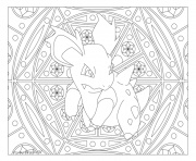 mandala pokemon carapuce le coloriage dessin
