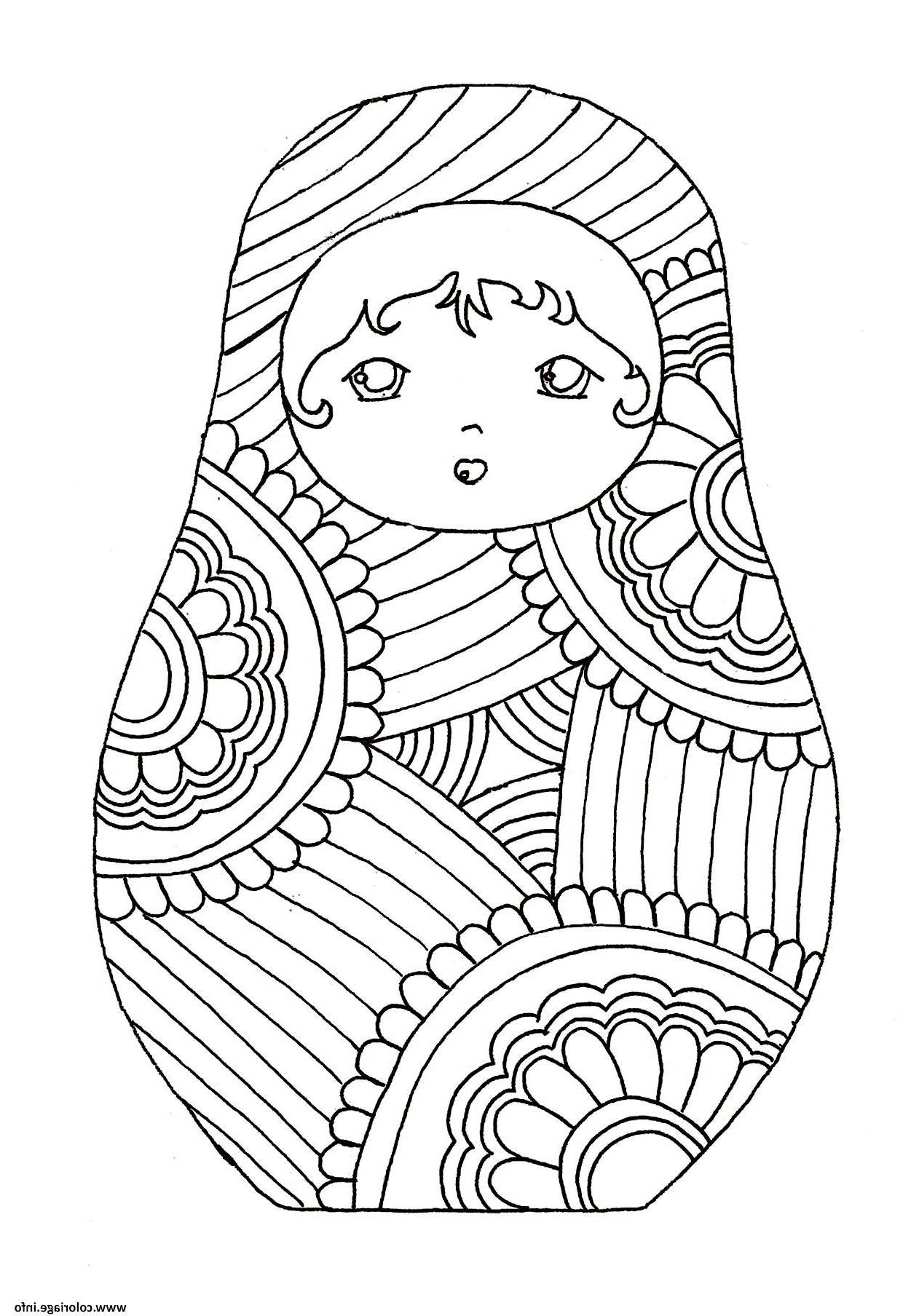 disney matryoshka dolls poupee russe coloriage dessin