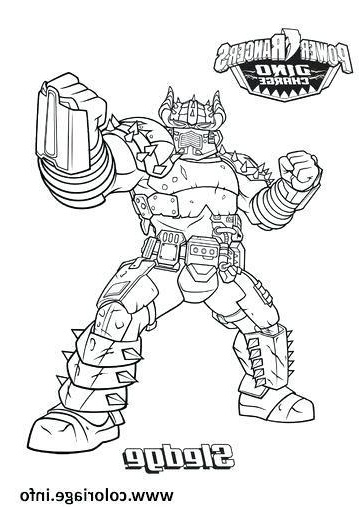 elegant coloriage power rangers dino charge a imprimer