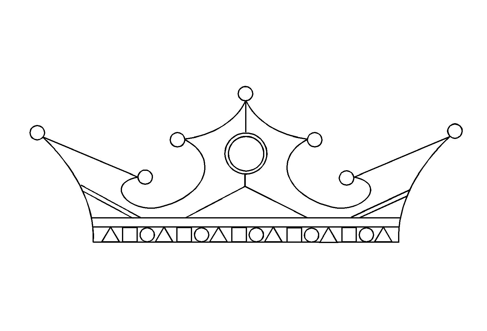dessin de couronne de princesse