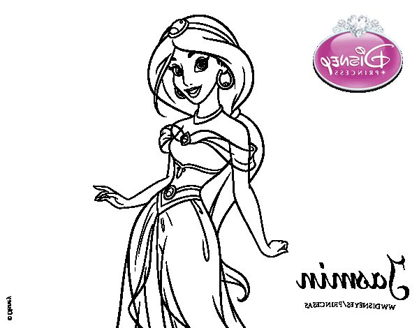 dessin princesse jasmine et aladdin
