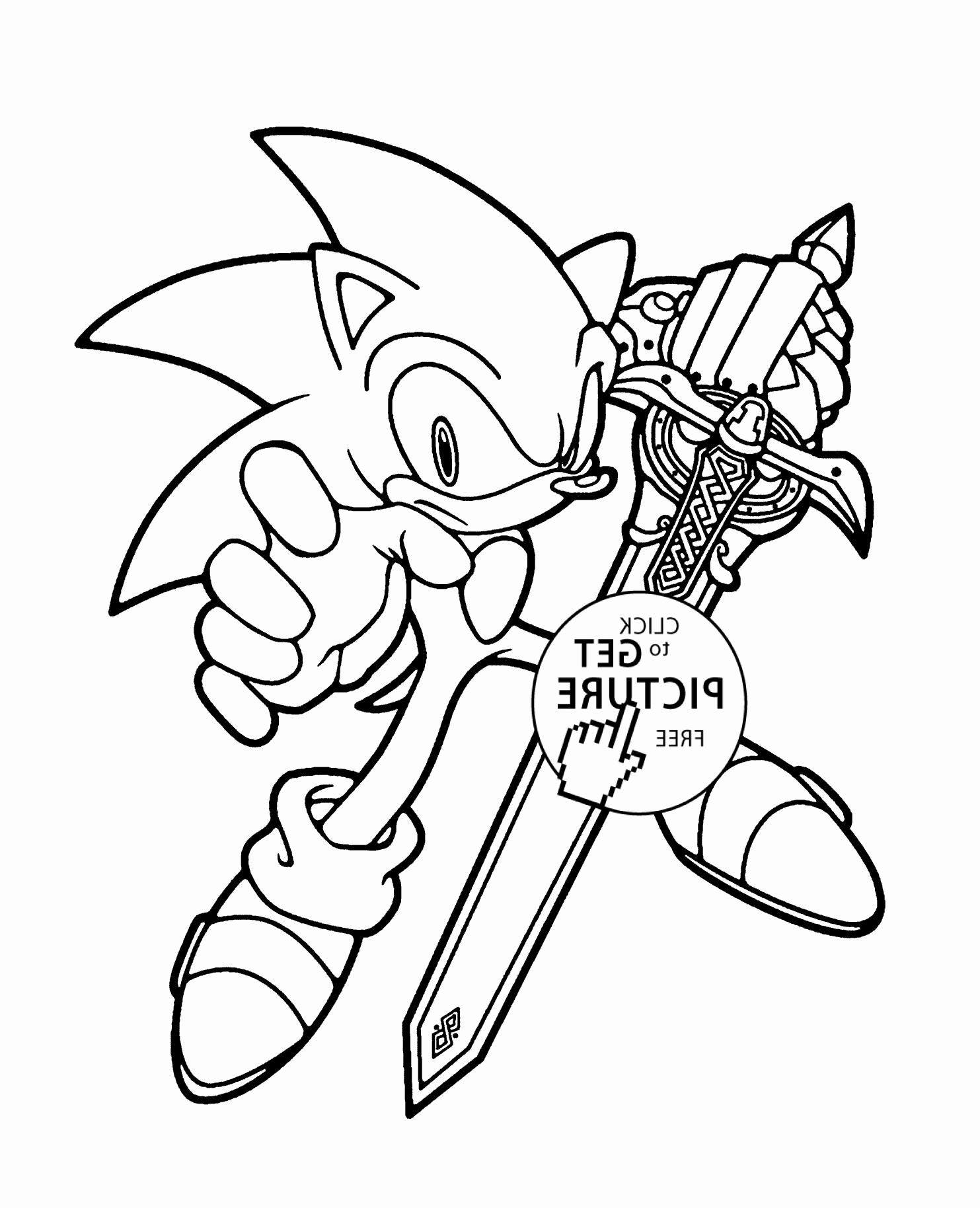 coloriage shadow sonic