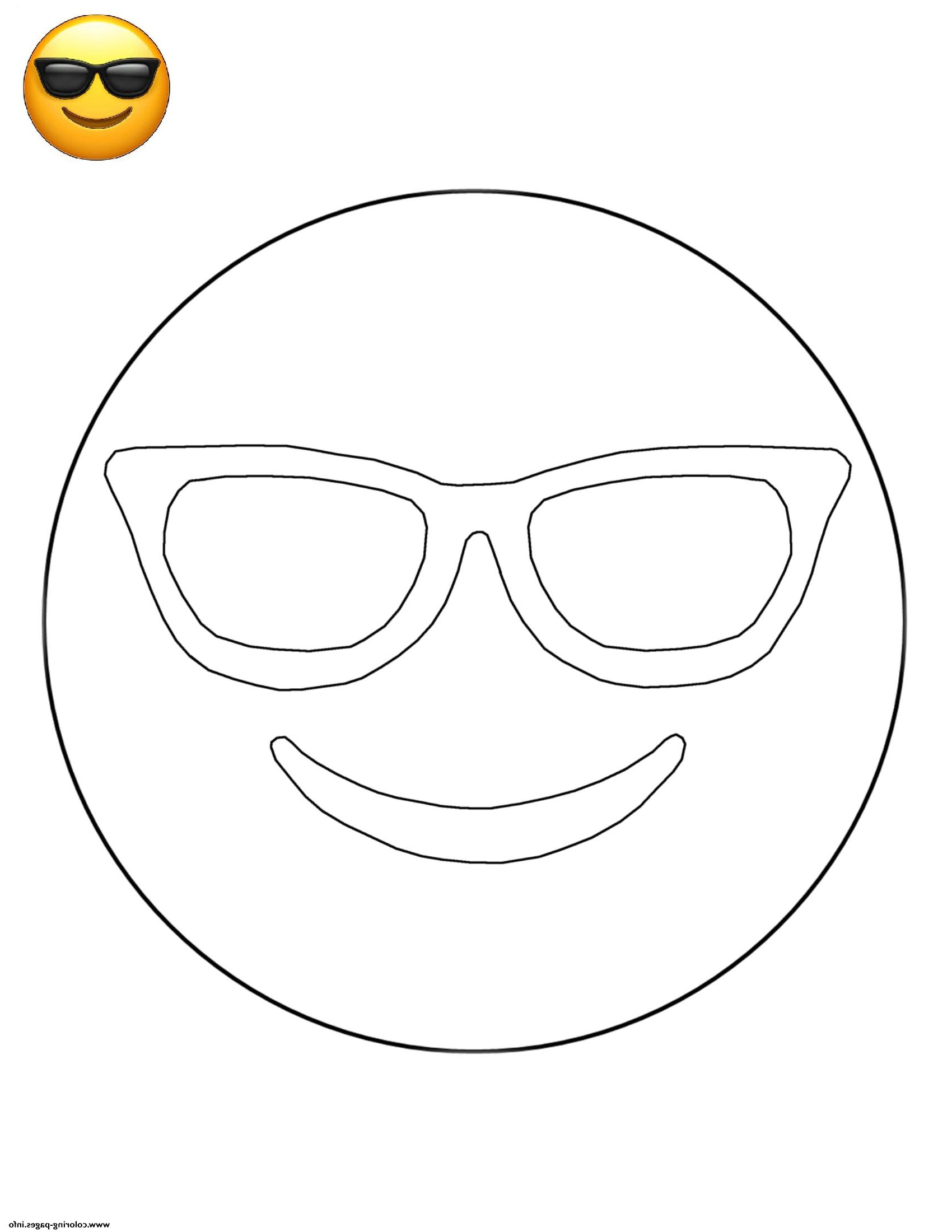 emoji sunglasses free sheets printable coloring pages book