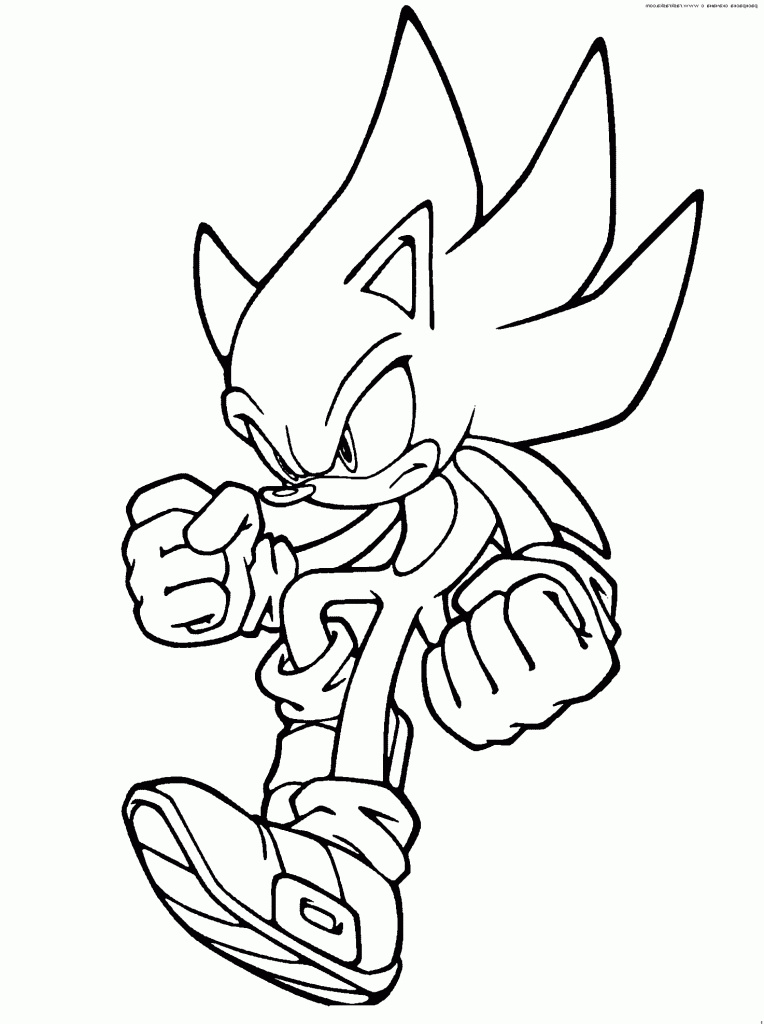 coloriage sonic