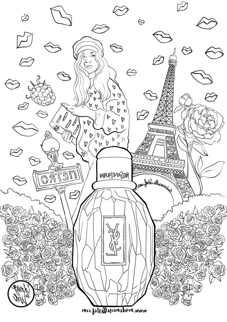 coloriage coloring mademoiselle stef