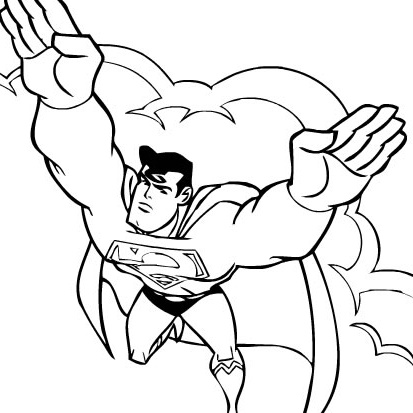 superman en vol
