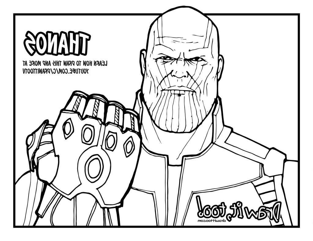 how to draw thanos avengers infinity war drawing tutorial