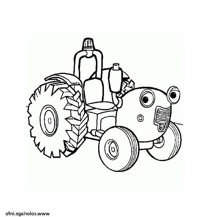 ferme tracteur coloriage