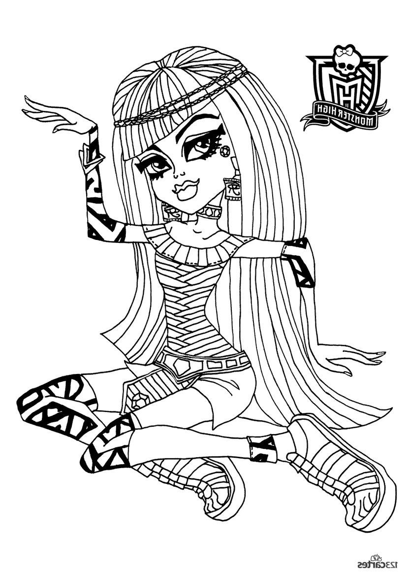 16 coloriages monster high
