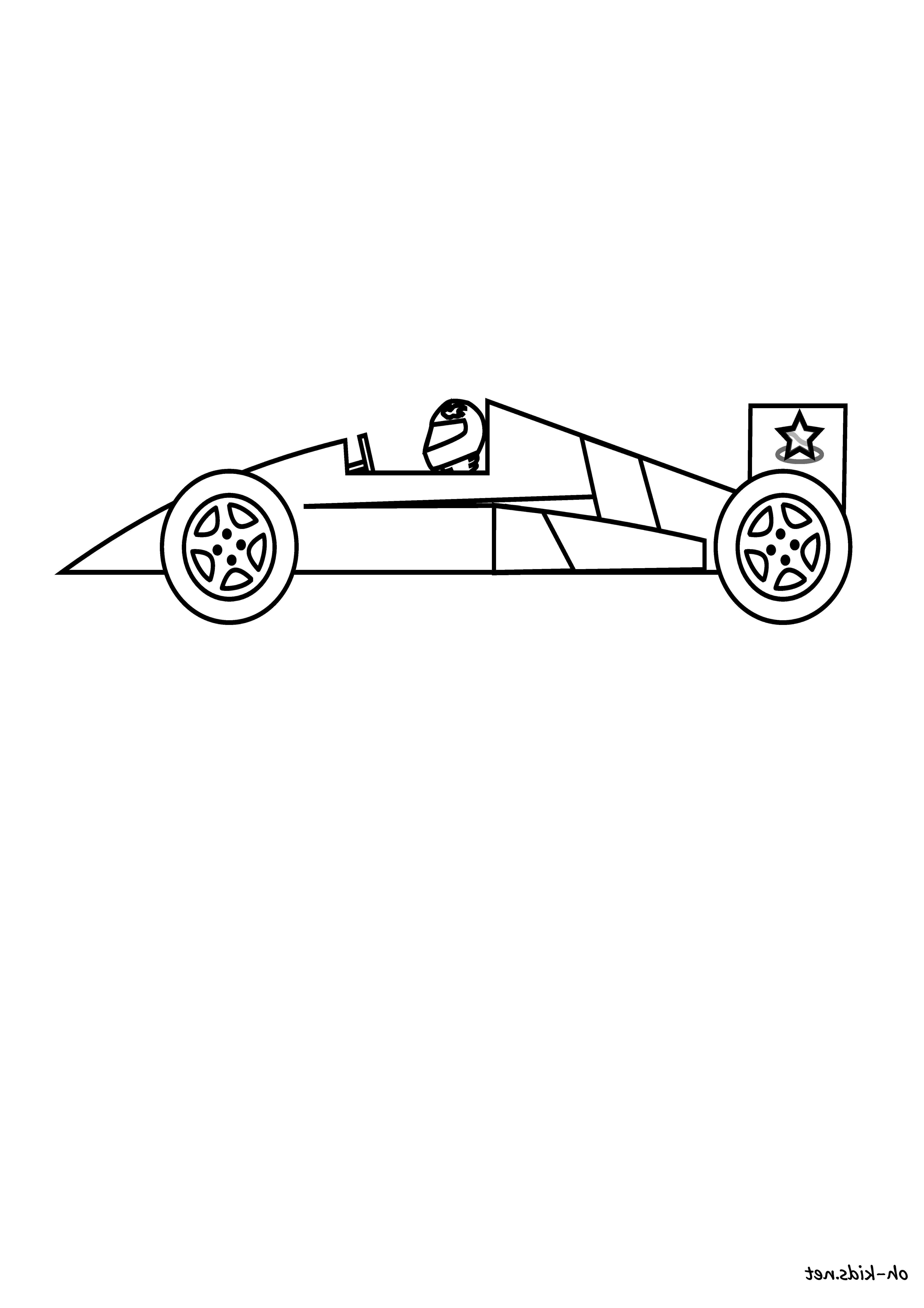 dessin a colorier voiture de course