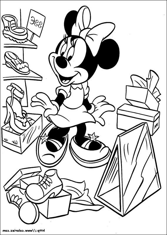 coloriage minnie mouse