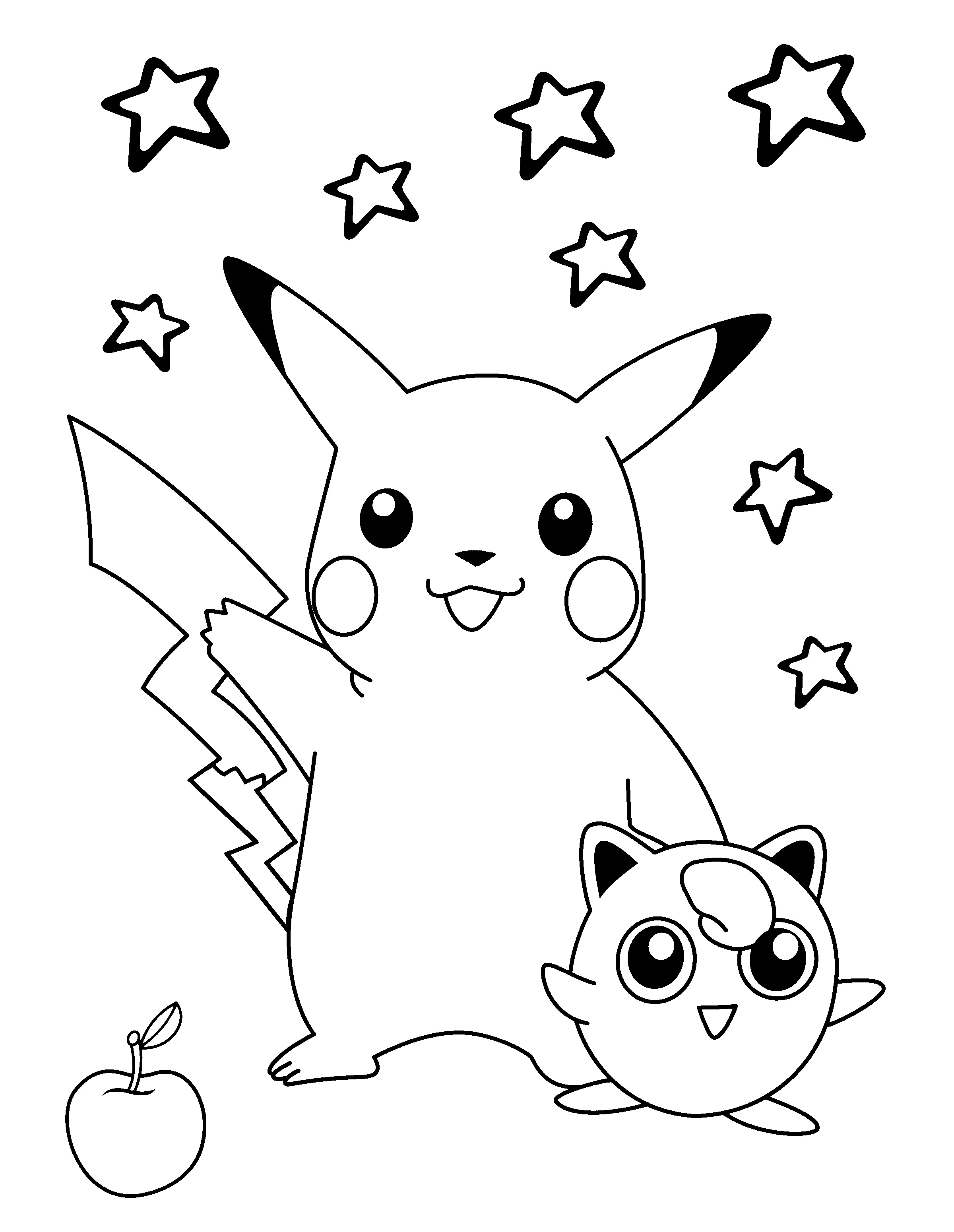 image=pokemon coloriage pokemon pikachu etoiles 2