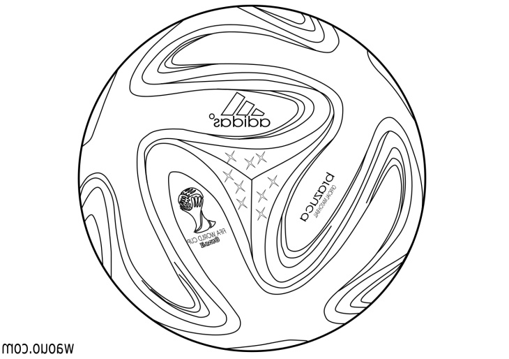 coloriage ballon coupe du monde 2014