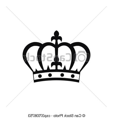 simple estilo corona icono
