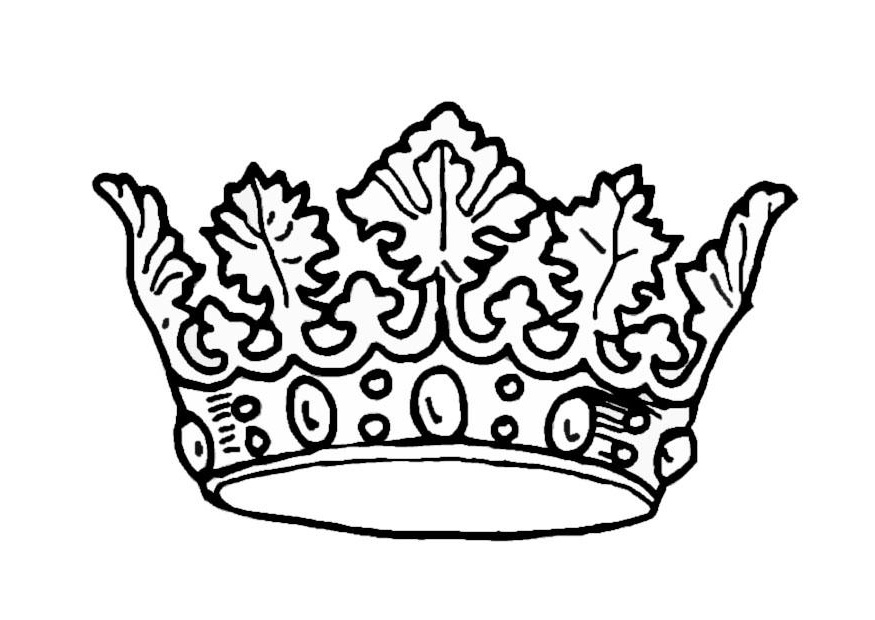 disegno da colorare la corona del re i9068
