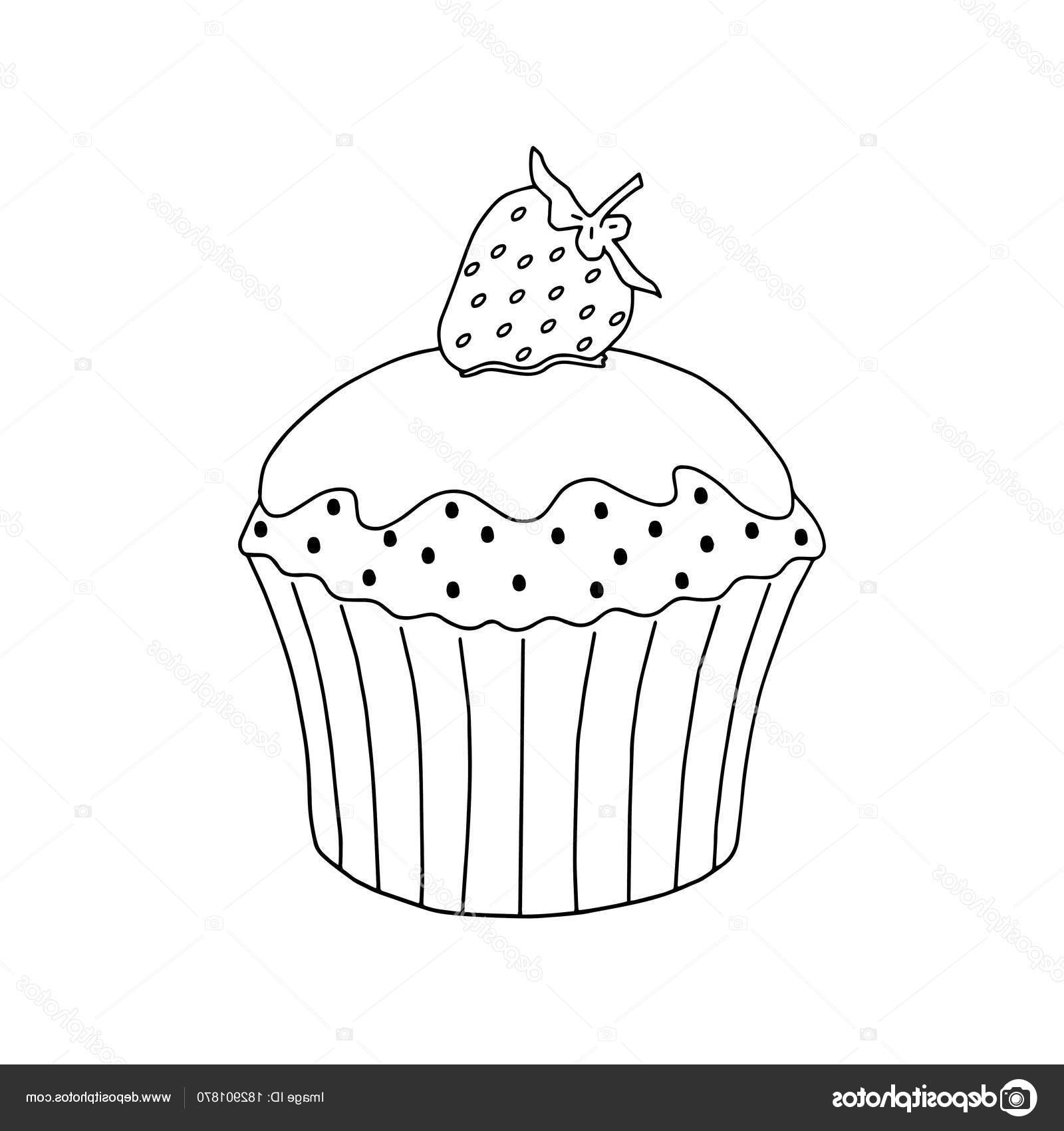 dessin de cupcake mignon