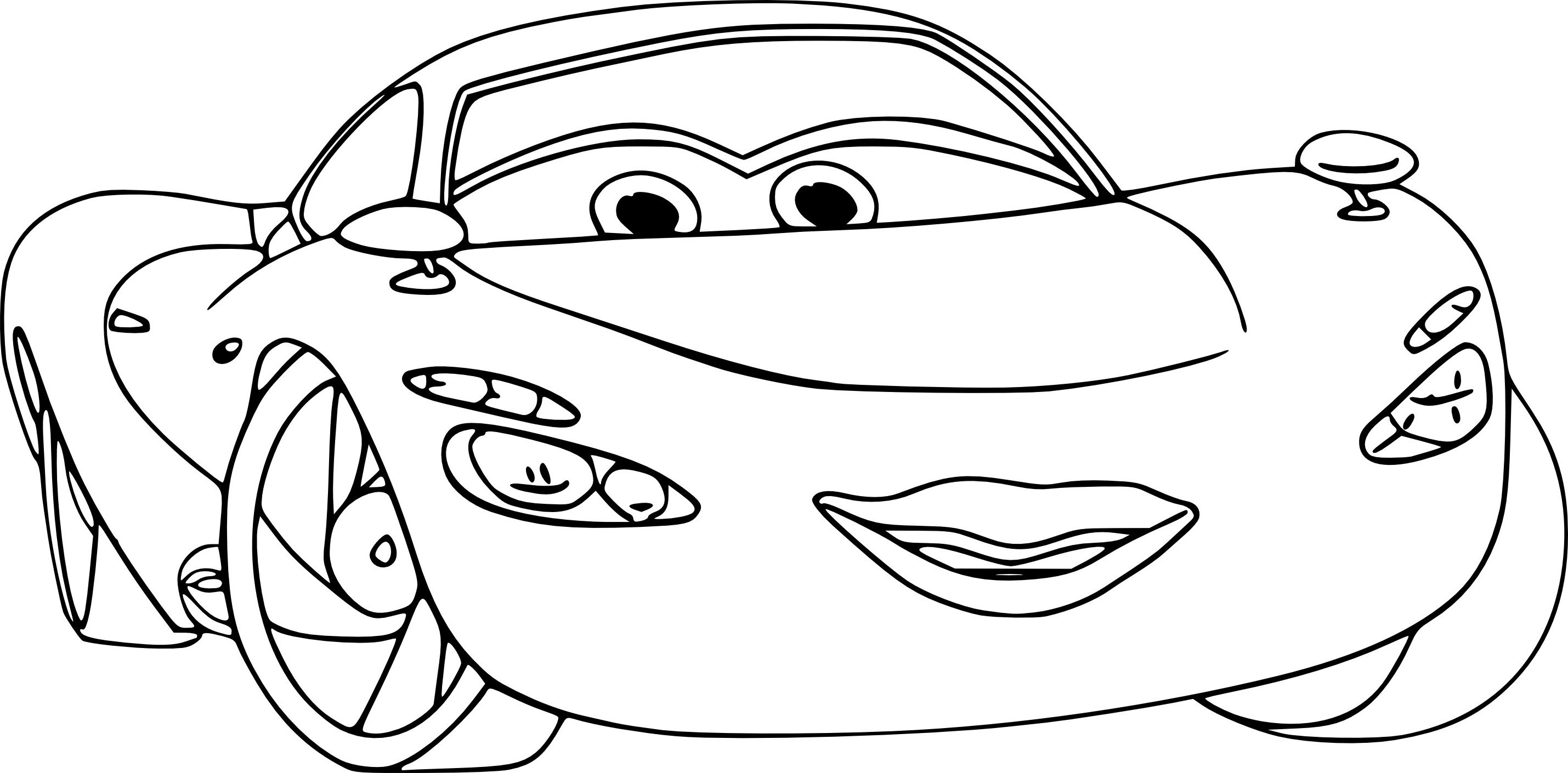 coloriage lightning mcqueen from cars 3 disney