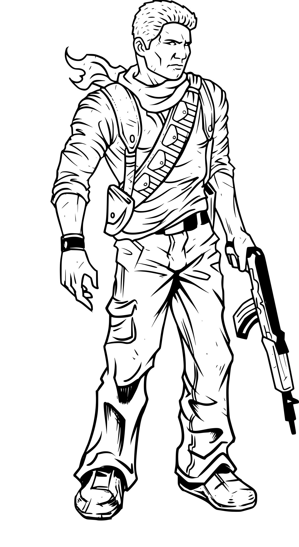 coloriage uncharted