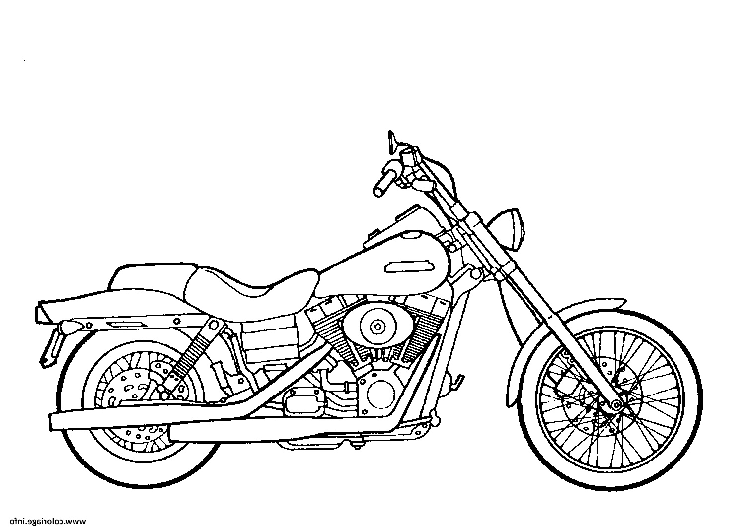 moto de course 1 coloriage dessin
