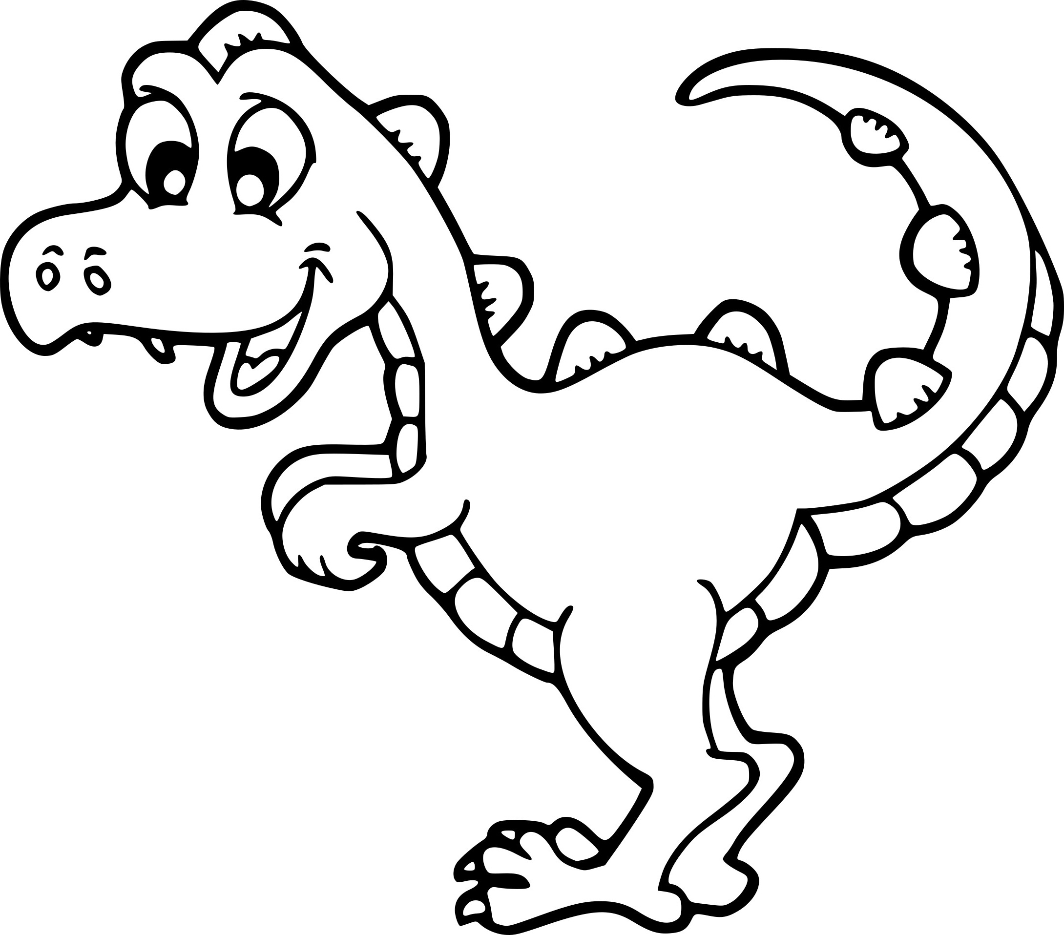 dessin coloriage dinosaure a imprimer