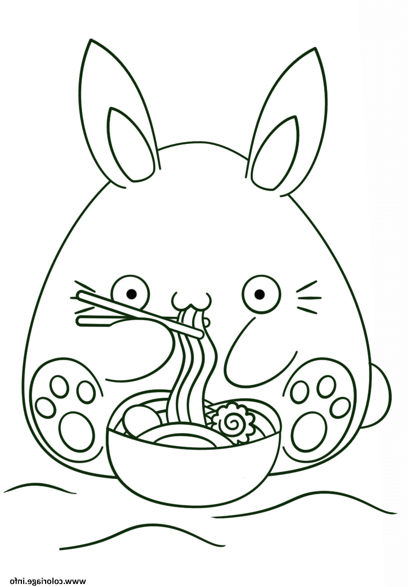 kawaii bunny coloriage dessin