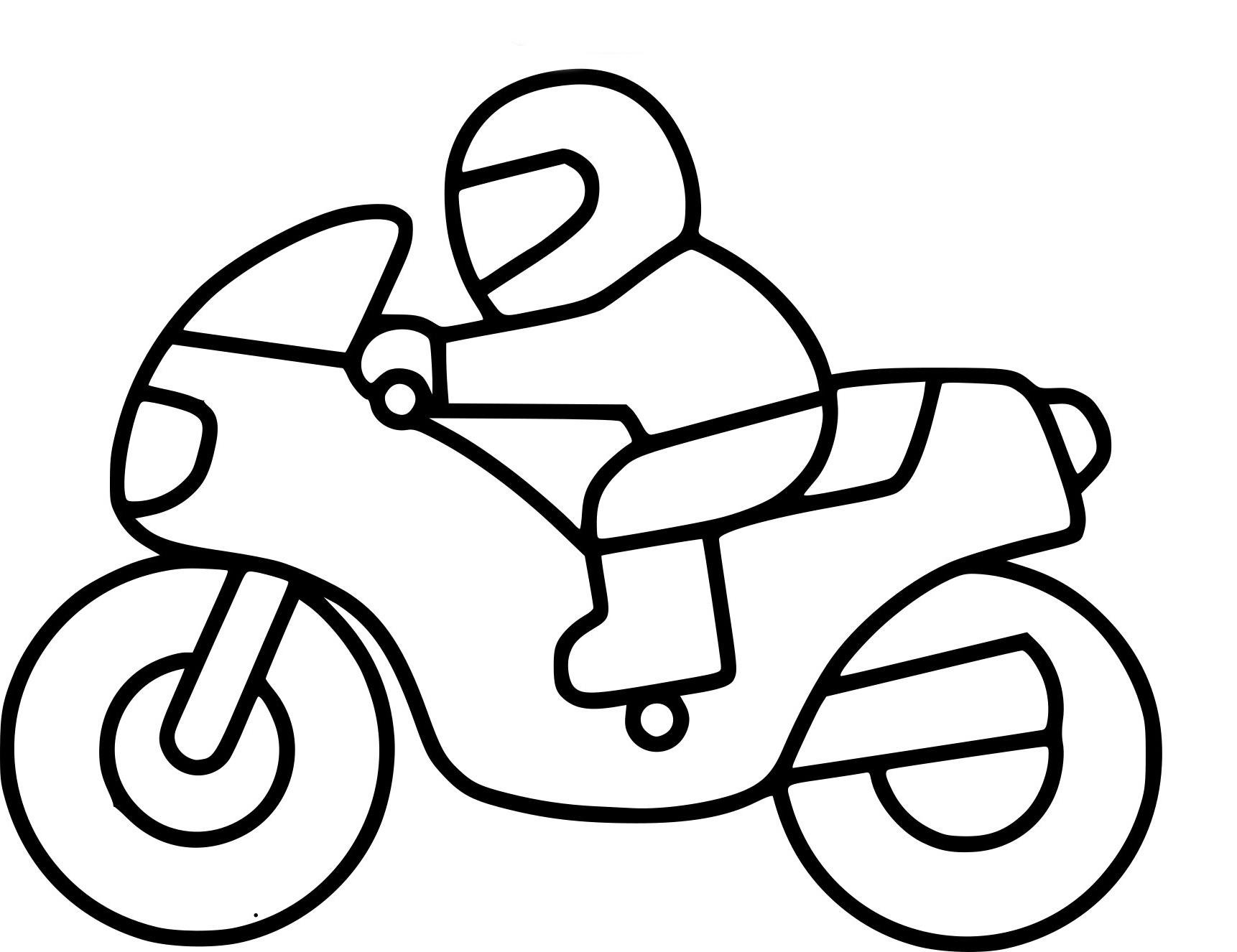 coloriage moto enfant