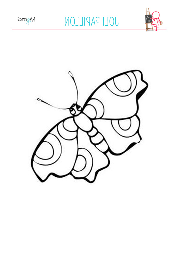 dessin papillon et abeille