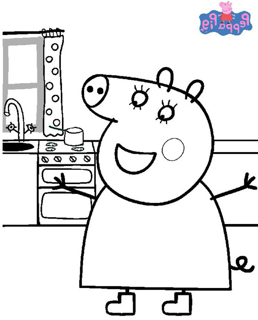 coloriage peppa pig anniversaire