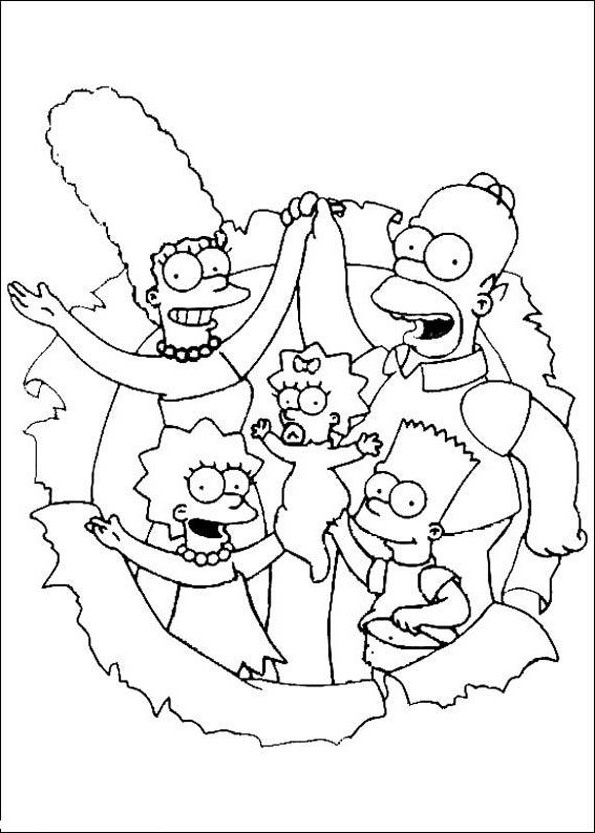 Coloriage Les Simpsons 11