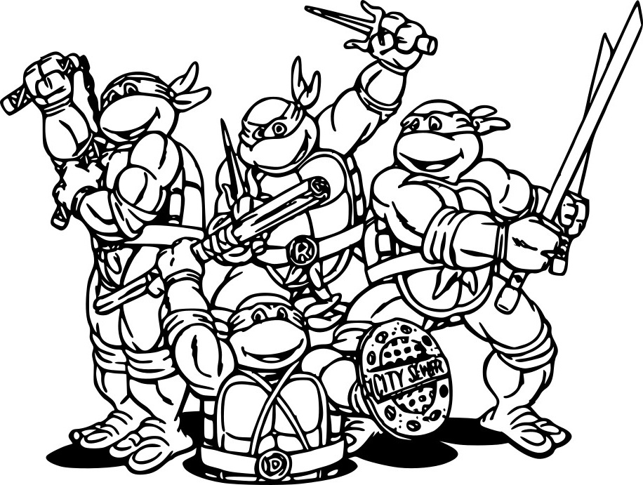 coloriage les tortues ninja