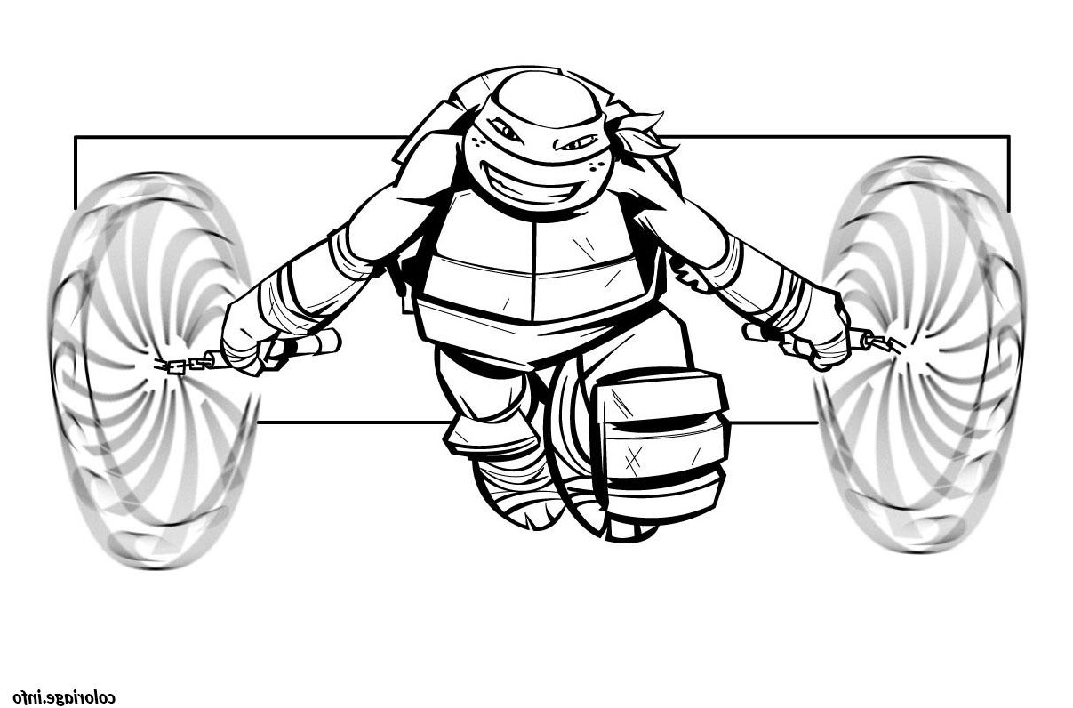 tortue ninja 9 coloriage dessin
