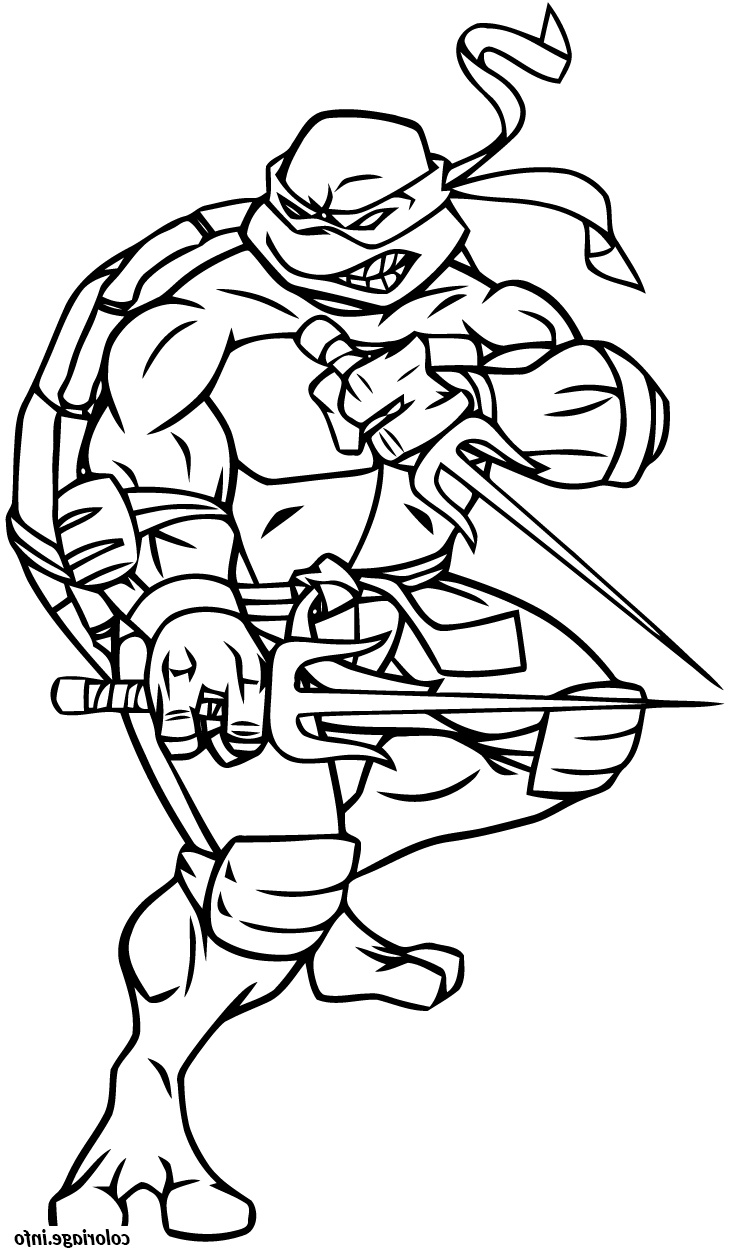 tortue ninja 18 coloriage dessin