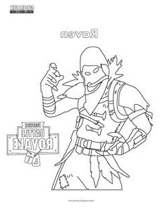 dessin a photocopier coloriage fortnite battle royale personnage 4 imprimer