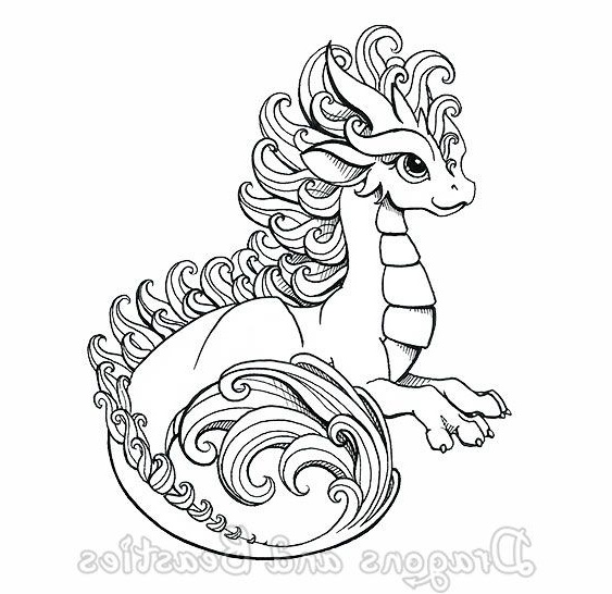 coloriage adulte dragons et animaux fantastiques