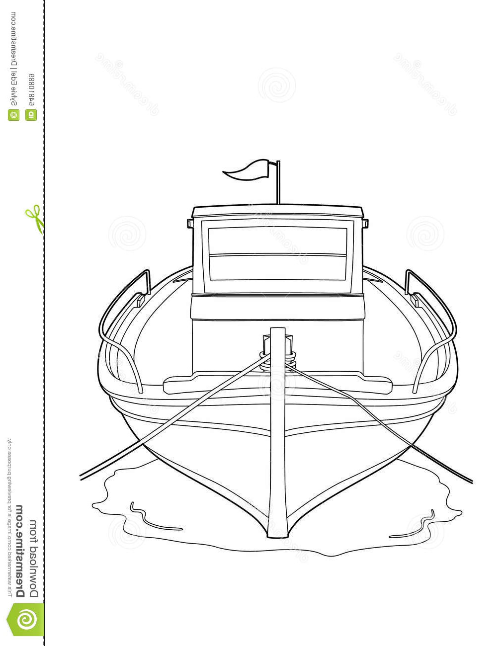 illustration stock dessin d un bateau de pche image