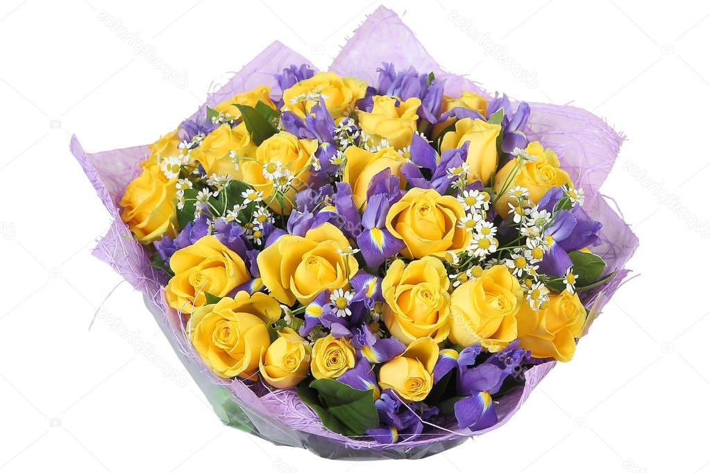 stock photo design bouquet of yellow roses