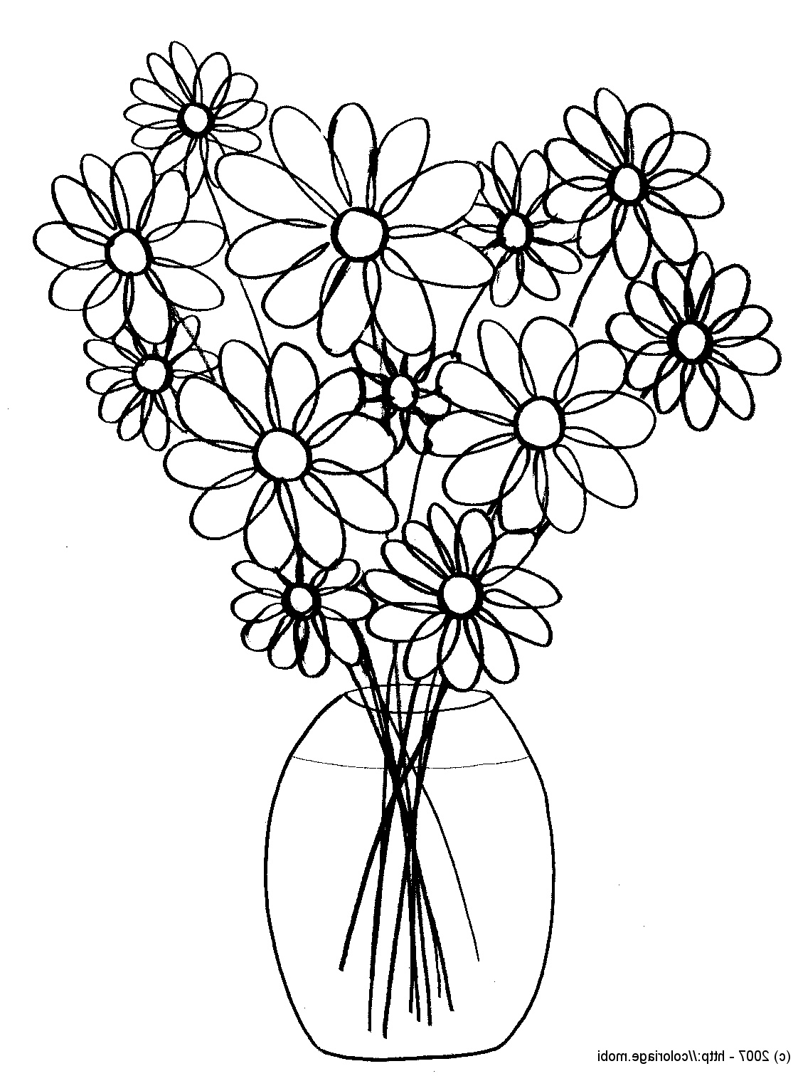 dessin de bouquet de rose