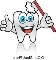 brosse dents dessin animé dent