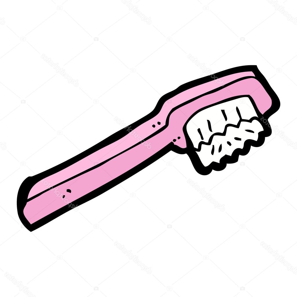 stock illustration cartoon toothbrush