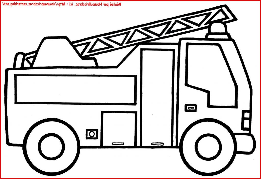 Dessin Camion De Pompier Cool Photographie Camion De Pompier à Colorier - Coloriage : Coloriage