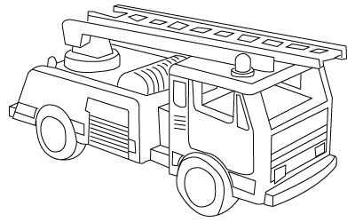 camion pompier dessin