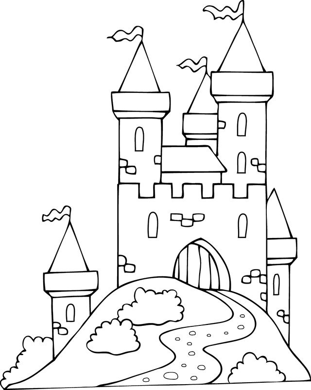 dessin chateau fort