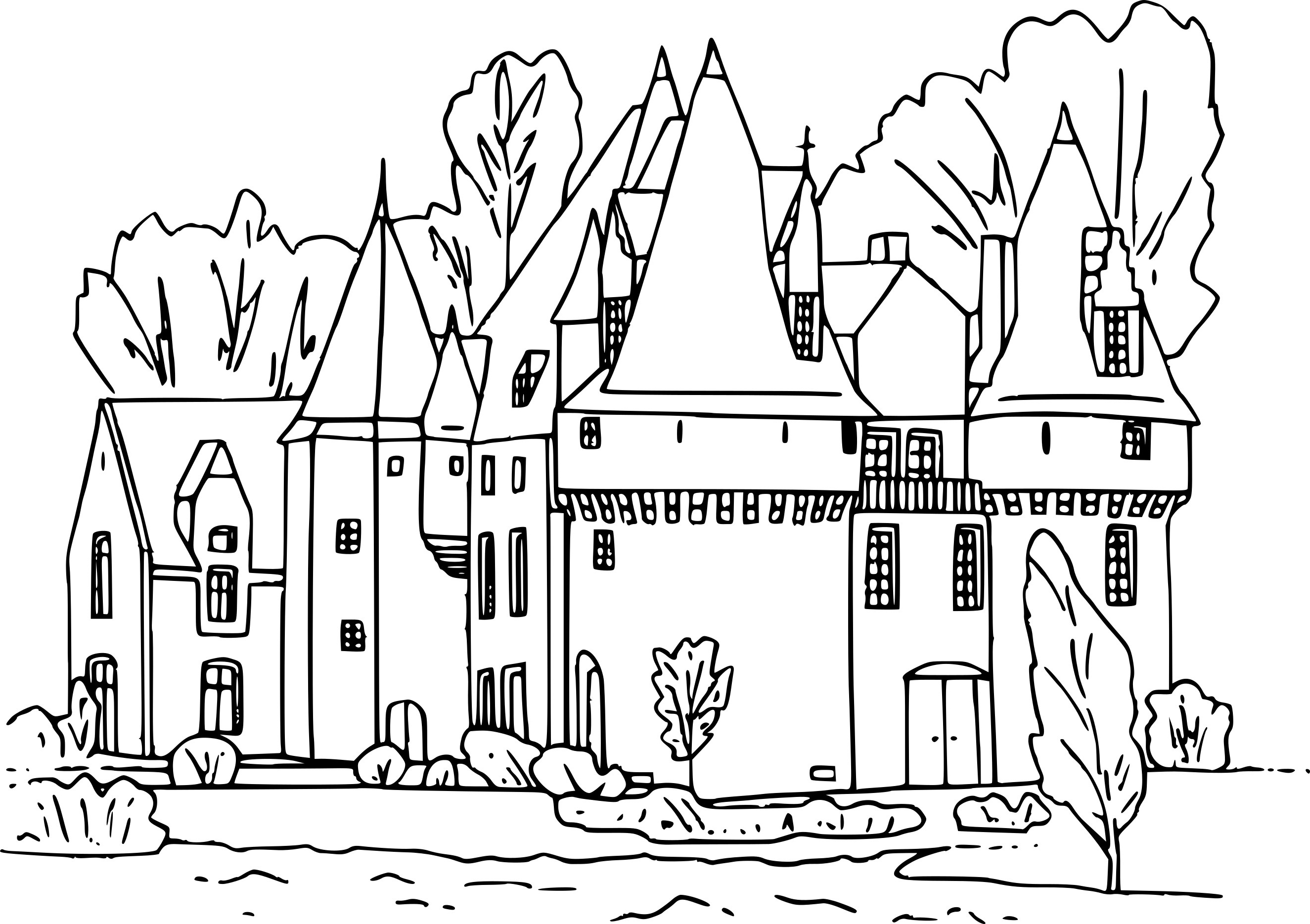 chateau fort dessin
