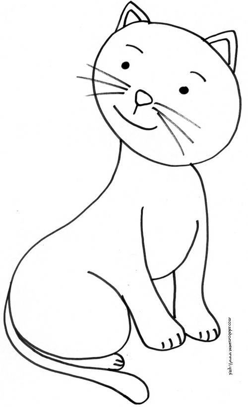 dessin chaton facile